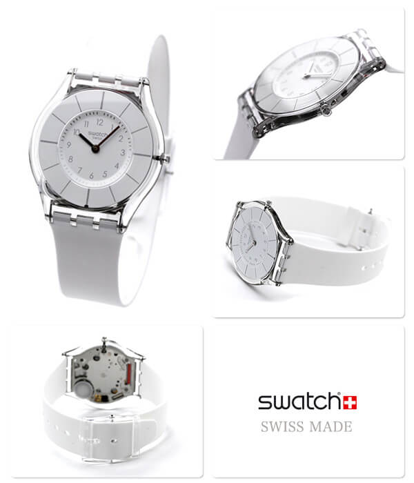 orologio da polso Swatch Skin White Classiness