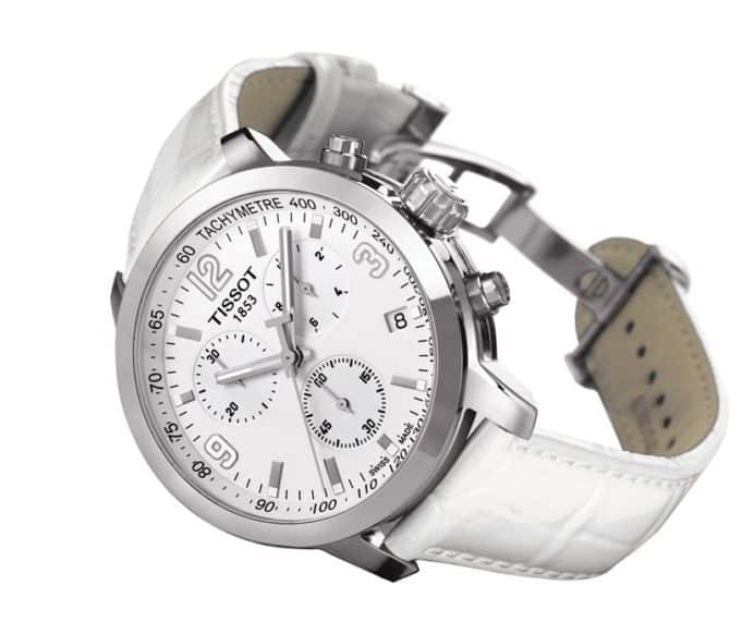 Tissot PR516 Powermatic 80 / orologio uomo / quadrante nero / cassa e bracciale acciaio