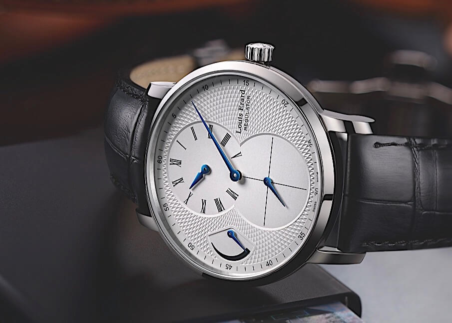 Un orologio regolatore di Louis Erard, l’Excellence Regulator Automatique.
