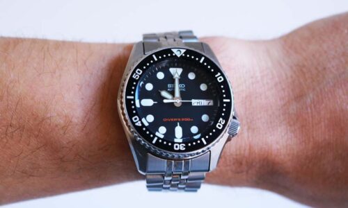 seiko skx013 indossato al polso