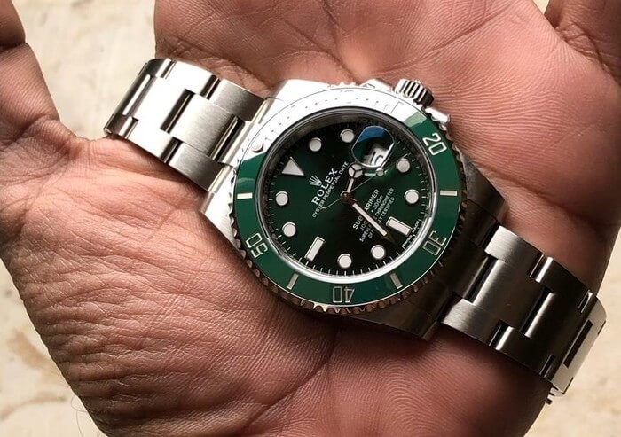 rolex submariner quadrante verde