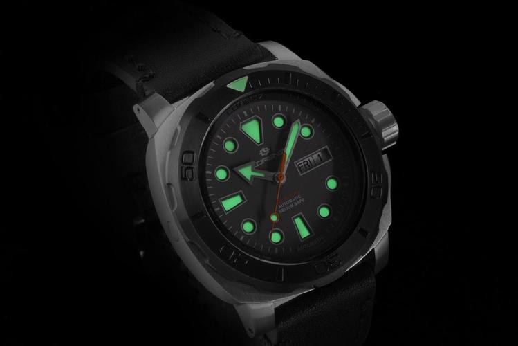 Bobroff Orologio Subacqueo Uomo Automatico – 1000m, Valvola Elio, Cassa Acciaio, Quadrante Arancio BF0004iJ - 3