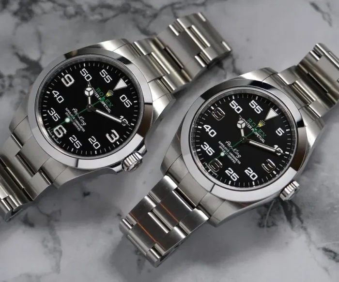 Rolex Air King new vs old