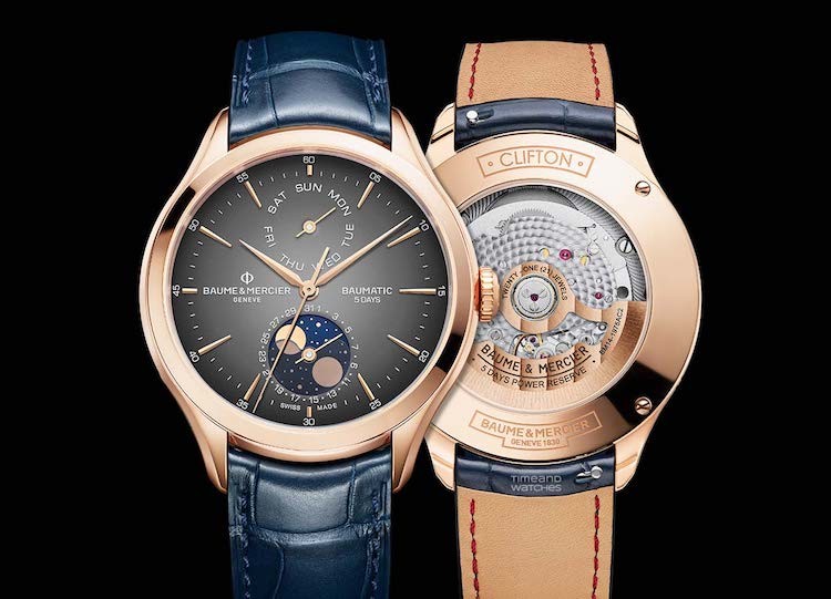 baume & mercier CLIFTON DAY/DATE CON FASI LUNARI