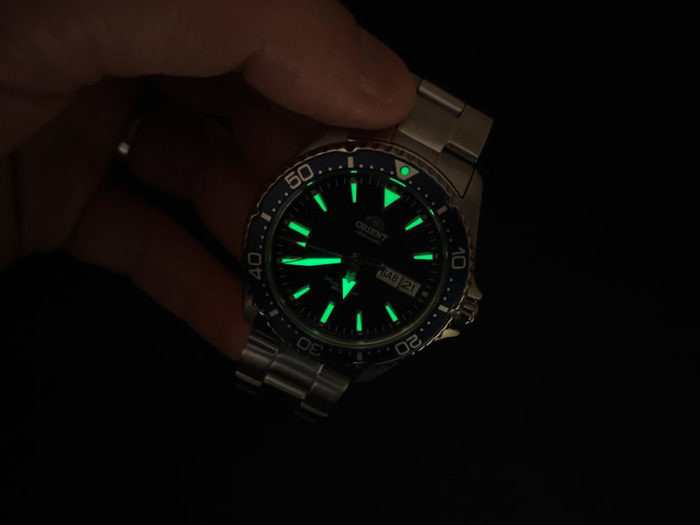 Luminosità orologi Orient