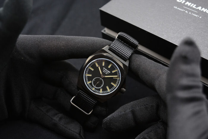 D1 Milano Watch Commando 38 Mm In Black/gun Metal
