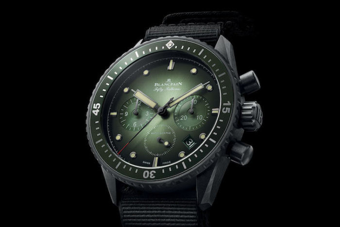 Blancpain Fifty Fathomsbathyscaphe Chronograph Flyback in ceramica