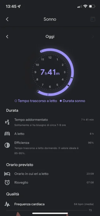 monitoraggio del sonno suunto 7