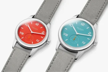 Nomos Glashütte Club Campus Rosso Nonstop e Blu Infinito