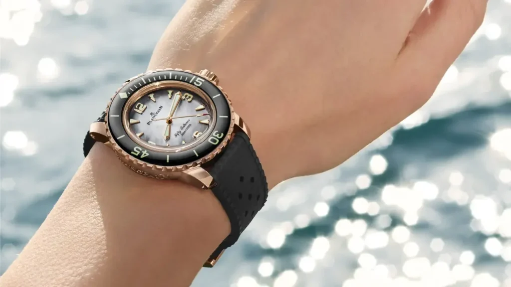 Blancpain Fifty Fathoms da 38 mm madreperla