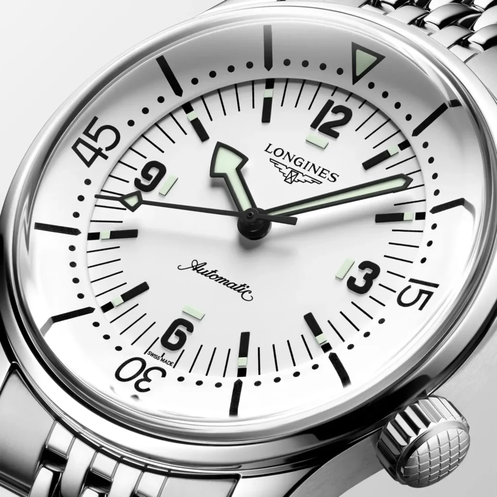 Longines Legend Diver 39mm con quadrante bianco
