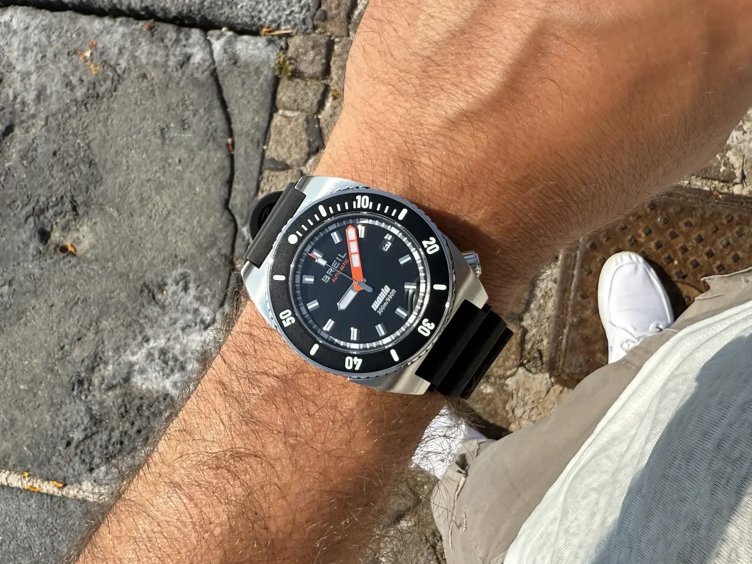 Breil Orologio Uomo MANTA PROFESSIONAL – Automatico, Vetro Zaffiro, Impermeabile 100m, Cassa 42mm