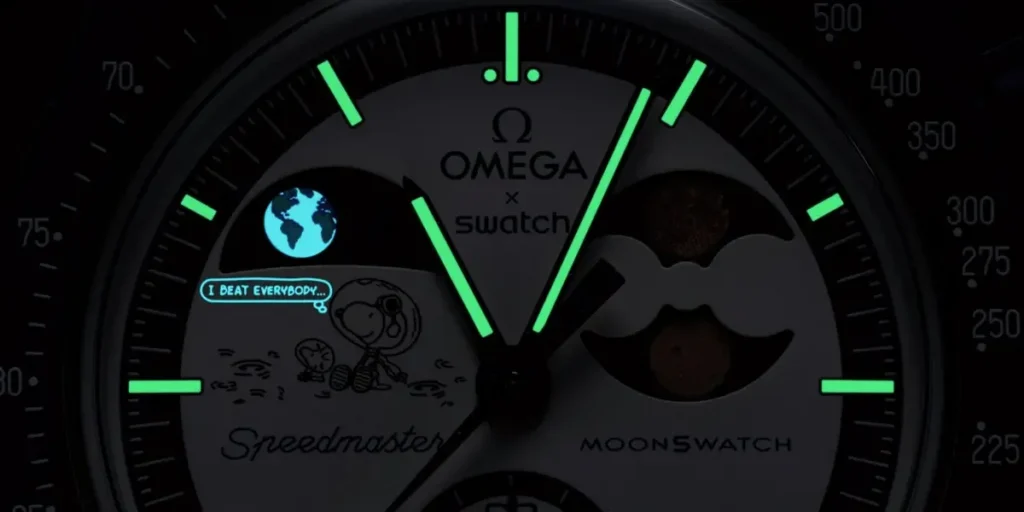 MoonSwatch Mission to Earthphase – Moonshine Gold