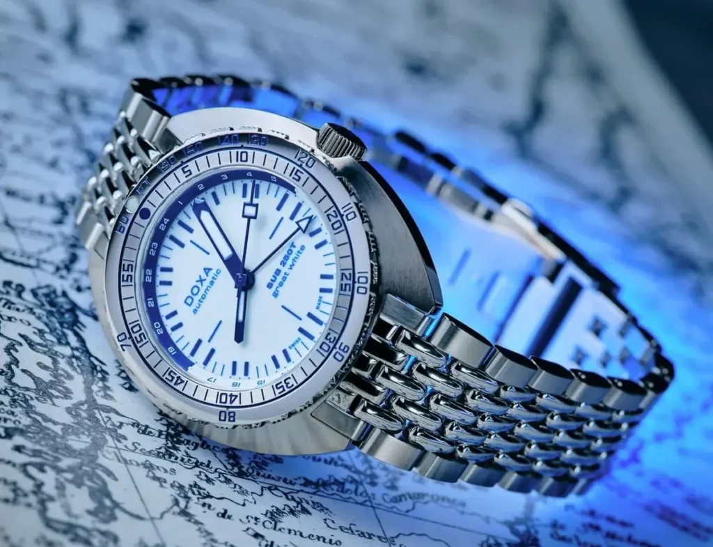 DOXA SUB 250T GMT Great White Topper Edition