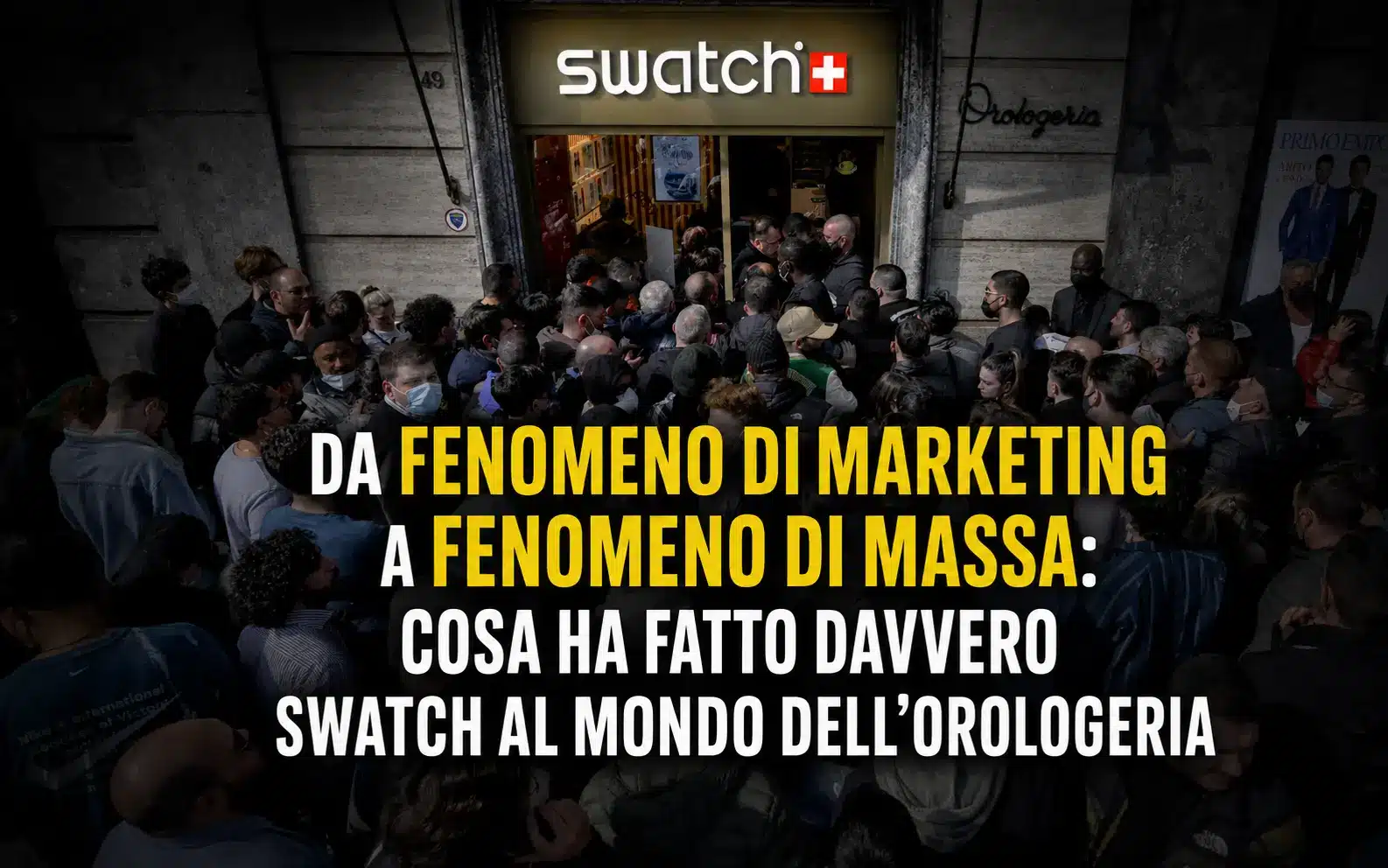 Le code fuori dalle boutique Swatch sono diventate parte del fenomeno.